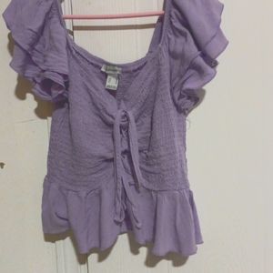 Cute purple crop top